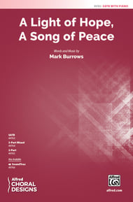 A Light of Hope, a Song of Peace SATB choral sheet music cover Thumbnail